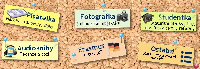 Ukázka někdejšího blogu autorky