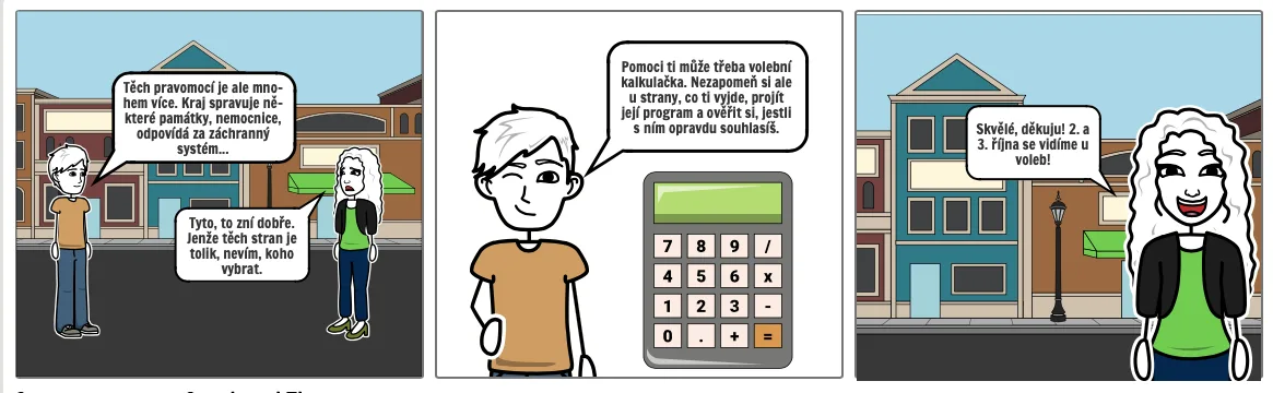 Pokračování vzdělávacího komiksu o volbách