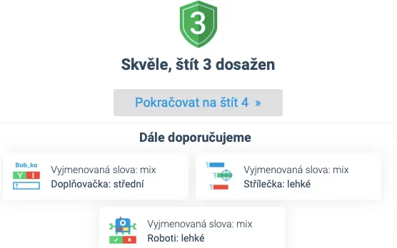Nabídka doporučených her a aktivit k procvičování vyjmenovaných slov